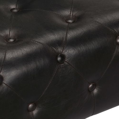 Fauteuil Chaise Siège Lounge Design Club Sofa Salon En Style D'aviation Noir Cuir