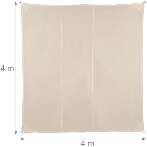 Voile D'ombrage Carré 4 X 4 M Beige 13_0002942_3