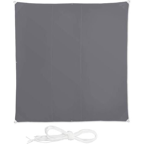 Voile D'ombrage Carré 4 X 4 M Gris 13_0002929_3