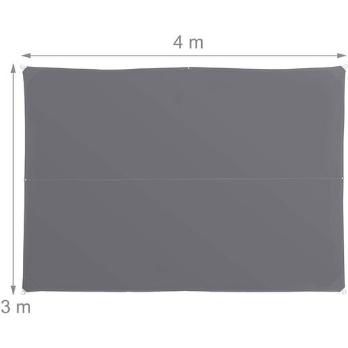Voile D'ombrage Rectangle 4 X 6 M Gris 13_0002933_4