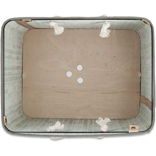 Panier Corbeille à Linge Rectangle Avec Sac Coton 65,5 Cm Bambou Vert 13_0001905_9