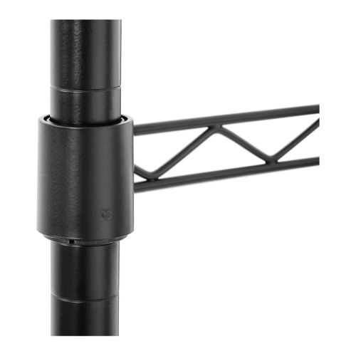 Portant Vêtement 2 Tringles 120 X 45 X 199,5 Cm 200 Kg Métal Noir 14_0000314