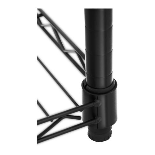 Portant Vêtement 2 Tringles 120 X 45 X 199,5 Cm 200 Kg Métal Noir 14_0000314