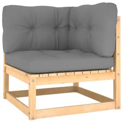 Salon De Jardin Meuble D'extérieur Ensemble De Mobilier 8 Pièces Avec Coussins Bois D