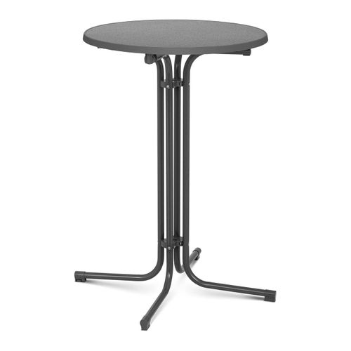 Mange Debout Table Pliable Pliant Diamètre 70 Cm Gris 14_0002374