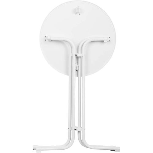 Mange Debout Table Pliable Pliant Diamètre 80 Cm Blanc 14_0002376