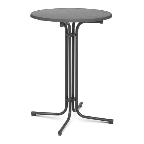 Mange Debout Table Pliable Pliant Diamètre 80 Cm Gris 14_0002377