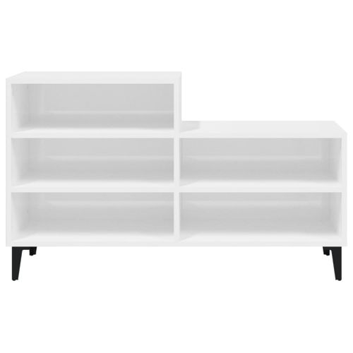 Armoire à Chaussures Range Chaussures Rangement Meuble Entrée Couloir Salon Brillant 102 X 36 X 60