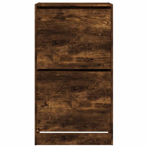 Armoire à Chaussures Range Chaussures Rangement Meuble Entrée Couloir Salon 2 Tiroirs