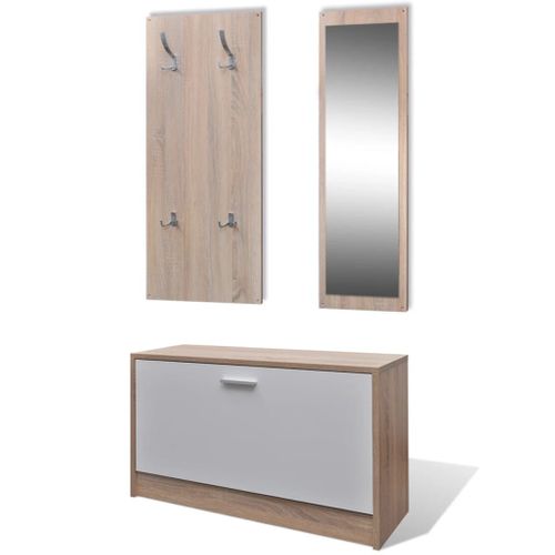 Armoire à Chaussures Range Chaussures Rangement Meuble Entrée Couloir Salon