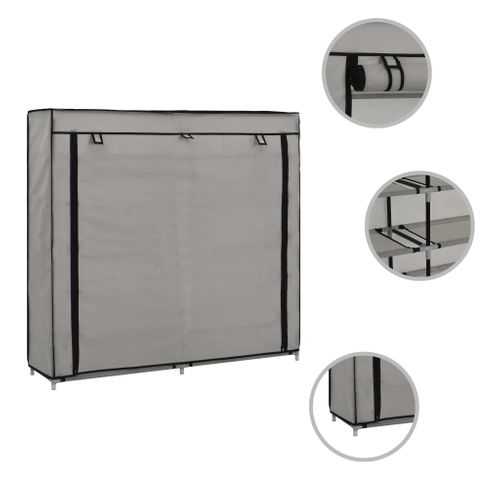 Armoire à Chaussures Range Chaussures Rangement Meuble Entrée Couloir Salon Avec Housse 115 X 28 X