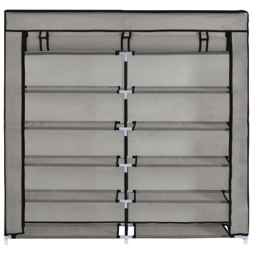 Armoire à Chaussures Range Chaussures Rangement Meuble Entrée Couloir Salon Avec Housse 115 X 28 X