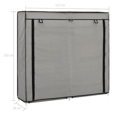 Armoire à Chaussures Range Chaussures Rangement Meuble Entrée Couloir Salon Avec Housse 115 X 28 X