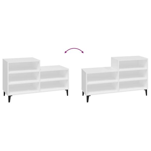 Armoire à Chaussures Range Chaussures Rangement Meuble Entrée Couloir Salon 102 X 36