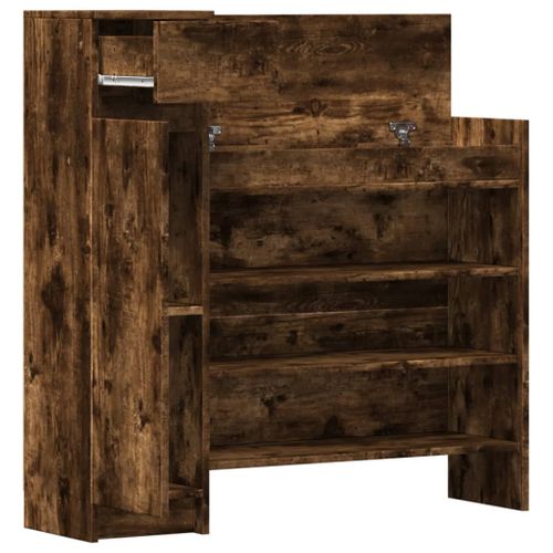 Armoire à Chaussures Range Chaussures Rangement Meuble Entrée Couloir Salon