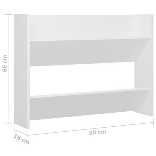 Armoire à Chaussures Range Chaussures Rangement Meuble Entrée Couloir Salon Murale 80