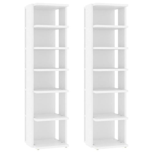 Armoires à Chaussures Range Chaussures Rangement Meuble Entrée Couloir Salon Lot De 2