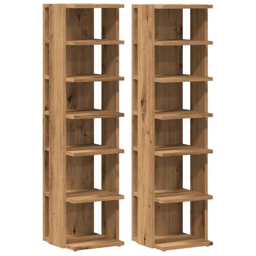 Armoires à Chaussures Range Chaussures Rangement Meuble Entrée Couloir Salon Lot De 2