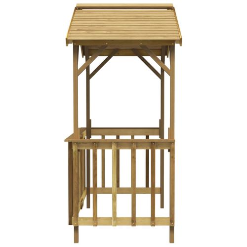 Abri De Barbecue 163,5 X 93 X 210 Cm Bois De Pin Imprégné Vert 02_0022159