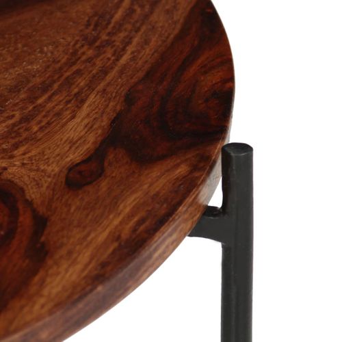 Ensemble De Table Basse Lot De 2 Bois Massif 60 X 35 Cm Marron 02_0042120