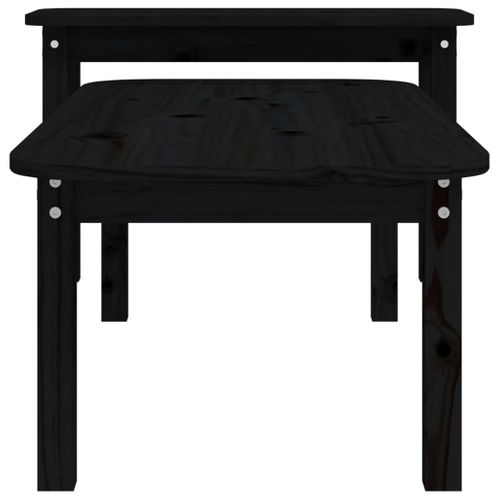 Ensemble De Tables Basses Lot De 2 Bois Massif De Pin Noir 02_0042136