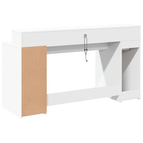 Bureau Table Poste De Travail Meuble D'ordinateur Informatique Étude Avec Lumières