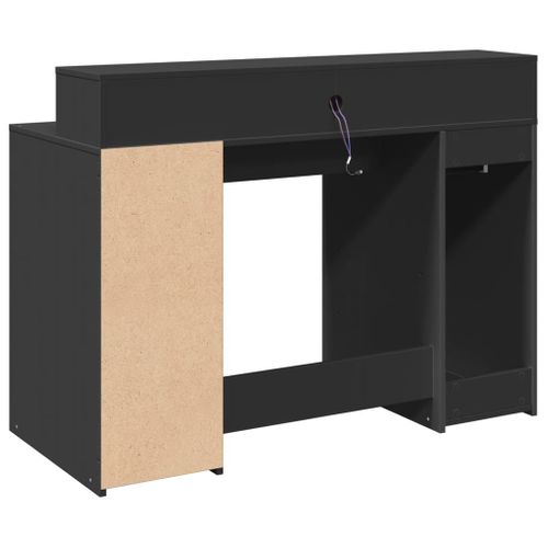 Bureau Table Poste De Travail Meuble D'ordinateur Informatique Étude Avec Lumières