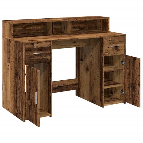 Bureau Table Poste De Travail Meuble D'ordinateur Informatique Étude Avec Lumières