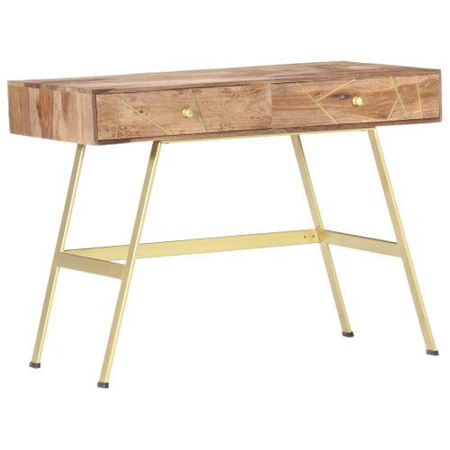 Bureau Table Poste De Travail Meuble D'ordinateur Informatique Étude Avec Tiroirs 100