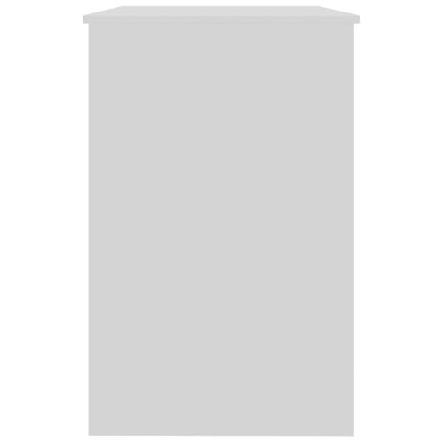 Bureau Table Poste De Travail Meuble D'ordinateur Informatique Étude Brillant 100 X 50 X 76 Cm Bois