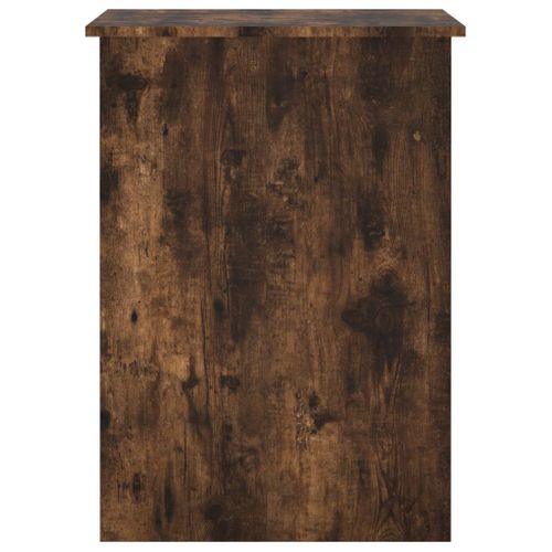 Bureau Table Poste De Travail Meuble D'ordinateur Informatique Étude Chêne Fumé 100 X 55 X 75 Cm