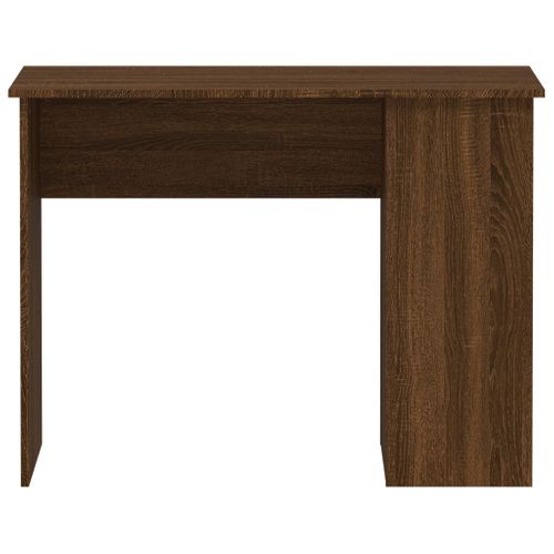 Bureau Table Poste De Travail Meuble D'ordinateur Informatique Étude Chêne 100 X 55 X 75 Cm Bois