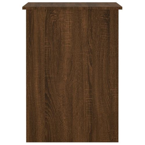 Bureau Table Poste De Travail Meuble D'ordinateur Informatique Étude Chêne 100 X 55 X 75 Cm Bois