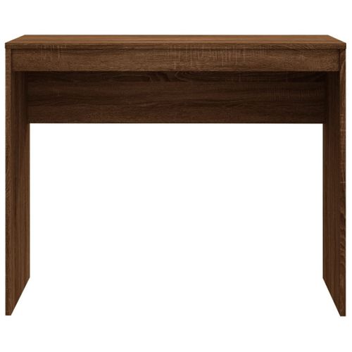 Bureau Table Poste De Travail Meuble D'ordinateur Informatique Étude Chêne 90 X 40 X 72 Cm Bois