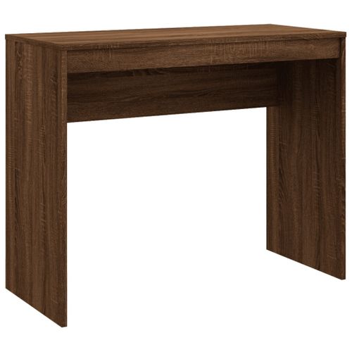 Bureau Table Poste De Travail Meuble D'ordinateur Informatique Étude Chêne 90 X 40 X 72 Cm Bois