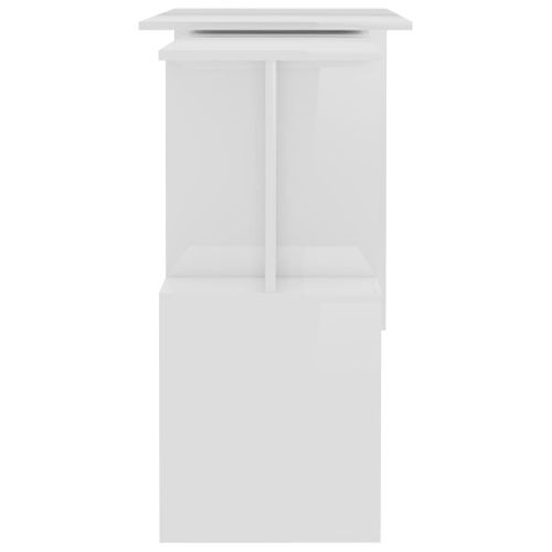 Bureau Table Poste De Travail Meuble D'ordinateur Informatique Étude D'angle Brillant