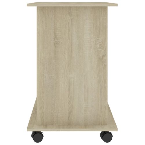 Bureau Table Poste De Travail Meuble D'ordinateur Informatique Étude D'ordinateur Chêne Sonoma