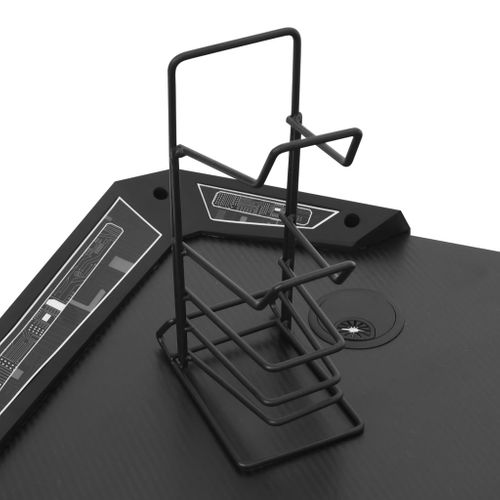 Bureau Table Poste De Travail Meuble D'ordinateur Informatique Étude De Jeu à LED En