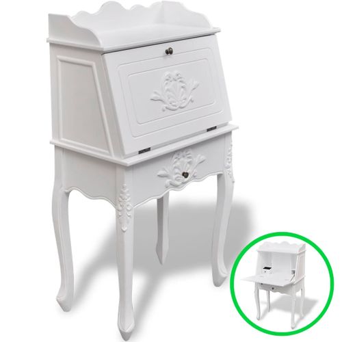 Bureau Table Poste De Travail Meuble D'ordinateur Informatique Étude En Style Françai