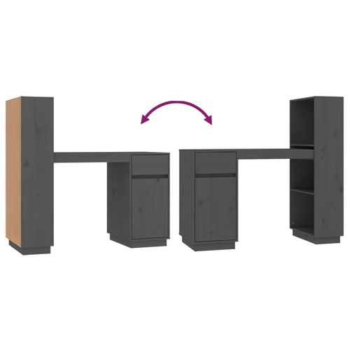 Bureau Table Poste De Travail Meuble D'ordinateur Informatique Étude 110 X 53 X 117 C