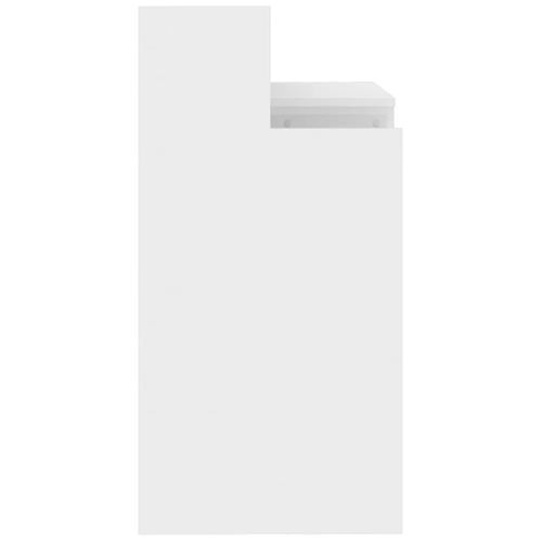 Bureau Table Poste De Travail Meuble D'ordinateur Informatique Étude Lumières LED Brillant