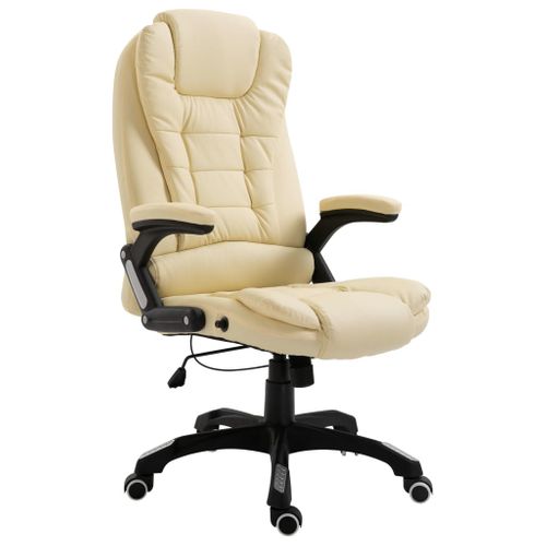 Chaise Fauteuil Siège De Bureau Informatique Étude Simili Crème 02_0024000