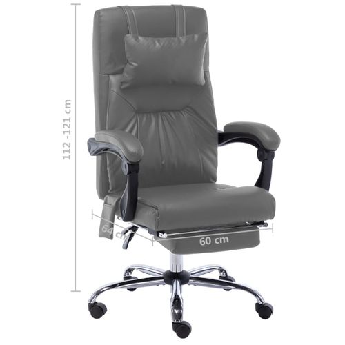 Chaise Fauteuil Siège De Bureau Informatique Étude De Massage Anthracite Simili A