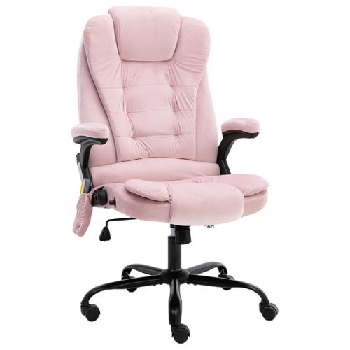 Chaise Fauteuil Siège De Bureau Informatique Étude De Massage Rosevelours Rose 02_002