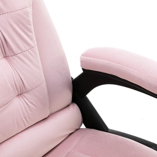 Chaise Fauteuil Siège De Bureau Informatique Étude De Massage Rosevelours Rose 02_002