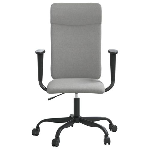 Chaise Fauteuil Siège De Bureau Informatique Étude Réglable En Hauteur Clair Tissu Gr