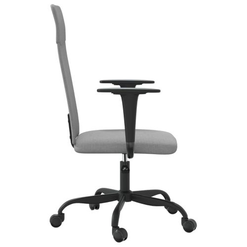 Chaise Fauteuil Siège De Bureau Informatique Étude Réglable En Hauteur Clair Tissu Gr