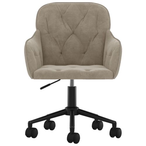 Chaise Fauteuil Siège Pivotante De Bureau Informatique Étude Clairvelours Gris 02_002