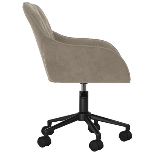 Chaise Fauteuil Siège Pivotante De Bureau Informatique Étude Clairvelours Gris 02_002