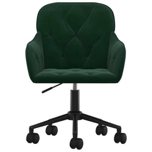 Chaise Fauteuil Siège Pivotante De Bureau Informatique Étude Foncévelours Vert 02_002